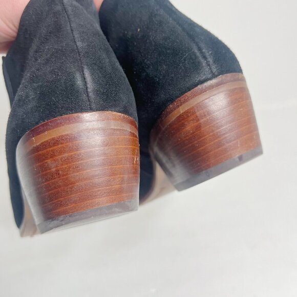 Sam Edelman Petty Black Suede Booties Ankle Boot Women's Size 9 - Picture 10 of 10
